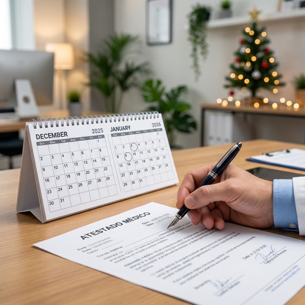 Atestado Médico no Natal e Ano Novo 2025/2026: O Que a CLT Diz?